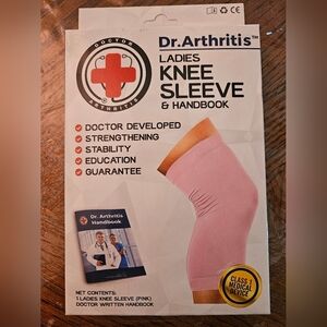 Dr Arthritis Ladies Compression Knee Sleeve Size M PINK